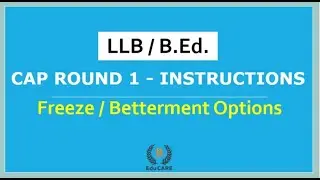 MH CET 2021 - Freeze Option / Betterment Option ( 3/5 Year LLB OR B.Ed. )