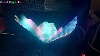 Spectrum Music Visualizer P4 Matrix 64x32 And Esp32 16 Mode