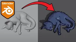 How to create pixel art in blender 👀