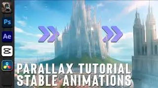 Create and Animate a Landscape | Parallax Tutorial | Photoshop | After Effects | Stable Diffusion