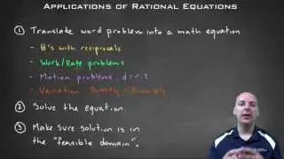 Applications of Rational Equations
