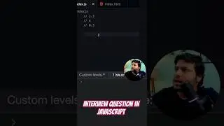 Interview question in javascript. 