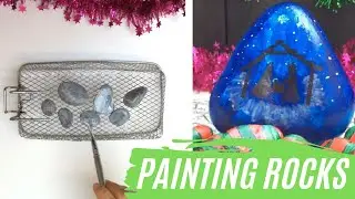 PAINTING ROCKS - CHRISTMAS NATIVITY VERSION (Christmas Art and Craft) Part 12
