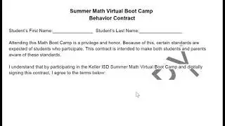 Student Contracts in Nearpod