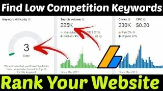 Low Competition Keywords 2020 | Rank New Website Using Low Competition Keywords | Keywords Research