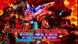 New characters for,Gvm x kvg x gvk x ultima x shin:the rise of Mechagodzilla