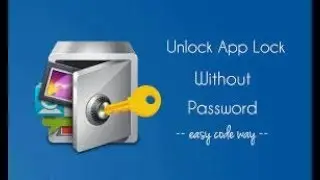 How to unlock Applock,Vault and Applock without Password.