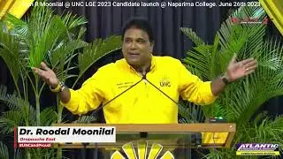 Hon DPL Moonilal @ UNC LGE Candidate Launch 2023