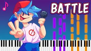 Battle — Friday Night Funkin' (FNF Piano Tutorial)
