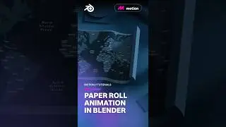 How to Create a Paper Roll Animation in Blender! 