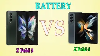 Compare Battery Z Fold 4 vs  Z Fold 3 - Battery Life DRAIN TEST