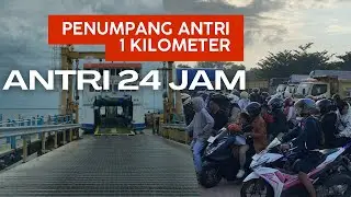 HAMPIR 12 JAM | ANTRI KAPAL RORO DUMAI RUPAT SAAT TAHUN BARU 2025 SAMPAI KELUAR PELABUHAN #riau