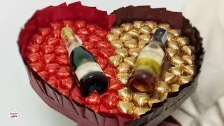 GIFT FOR TWO on FEBRUARY 14 ❤️ Get SWEETS and CHAMPAGNE and make a Handmade Gift!