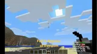 Minecraft RC Mod - New flight dynamics demonstration