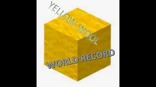 MINECRAFT WORLD RECORD: YELLOW WOOL