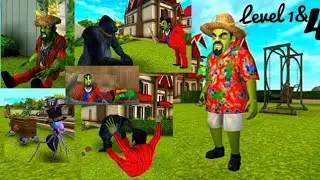 Scary stranger 3d 1&4 levels  Adventure #viral #games#scary#scarystranger3d #adventure#trending
