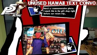 Unused Hawaii text conversation   Persona 5 Royal