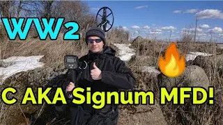 Коп по войне с AKA Signum MFD на выжженной деревне!