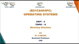 OS Unit IV Topic 9- Directory Structure