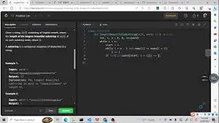 Leetcode 1839. Longest Substring Of All Vowels in Order (list groups)