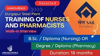 Proficiency Training of Nurse and Pharmacists at DSP Hospital by DURGAPUR STEEL PLANT