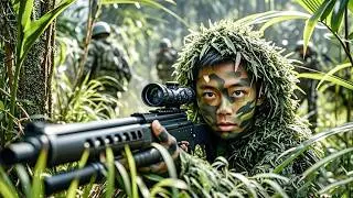 A sniper hides for a day and night, infiltrates the military camp, and rescues the American soldier!