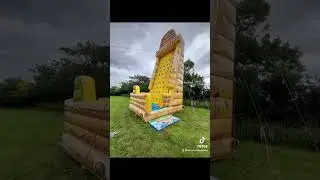 Airmax Inflatables huge climbing wall measuring 38 feet in height.