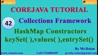Core java || Collections Framework || video-42 || Hash Map Constructors || By Ratan sir