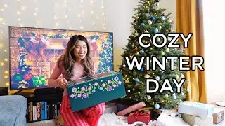 cozy winter day at home: opening my christmas presents early! #vlogmas