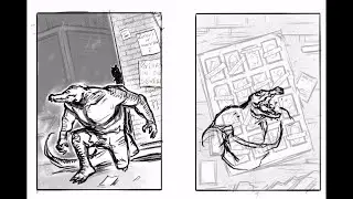 TMNT UNIVERSE #5 variant cover process