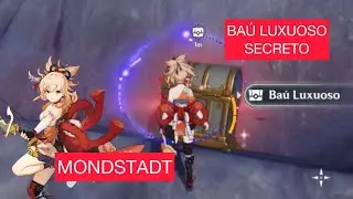 CERTEZA QUE VOCÊ NÃO PEGOU- BAÚ LUXUOSO SECRETO EM MONDSTAD - GENSHIN IMPACT