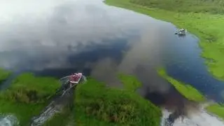 DJI Phantom 4 Pro Plus Chasing Airboats 3 Miles - an exercise in long range connectivity