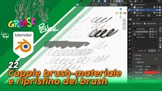 Blender 3.3 Grease Pencil - 22 - Coppie brush-materiale e ripristino dei brush