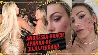 Andressa Urach apanha de Juju Ferrari e leva 4 pontos no rosto - Viviane Fernandes