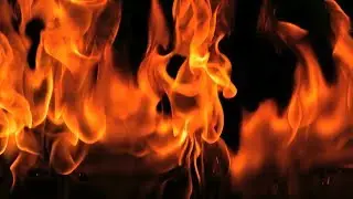 FLAMES-- SLOW MOTION Green Screen( black)
