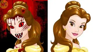 Disney Princess Belle Horror Version Art 2021 | scary | halloween | creepy | zombie | ghost | WC