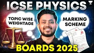 Important Topics + Topic Weightage - Physics | Boards 2025 | ICSE Class 10 | Shubhanshu Sir