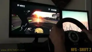 NFS Shift 2 - 24" max settings played with Logitech steering wheel