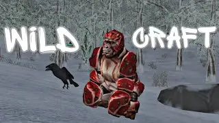 Играю за гориллу в зимнем лесу в Wild Craft