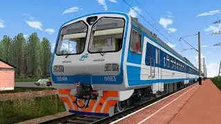 Сценарий Вечерний пригородный №6891 на российском электропоезде ЭД4МК-0083|Новокузнецк|RTS