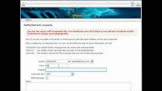 Send a message back automatically to anyone who sends an email to a certain account