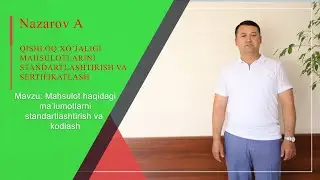 Mavzu: Maxsulot haqidagi ma'lumotlarni standartlashtirish va kodlash