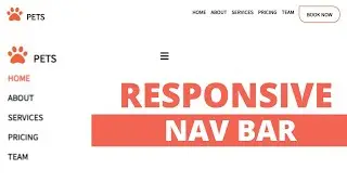 Responsive Navbar  - Sticky Navbar | Responsive Navigation Bar - Sticky Navbar Html CSS - Pet Web #1