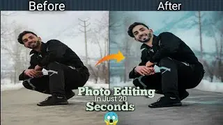 Photo Editing In Just 20 Seconds😮|Watch till End|| #Shorts #yt_shorts