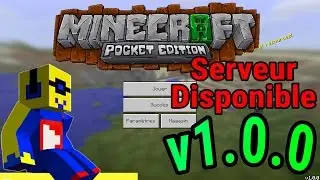 MINECRAFT PE 1.0.0 OFFICIEL + SERVEUR COMPATIBLE