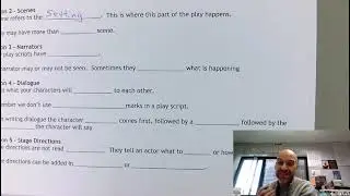 Guided Notes Lesson 2 Scenes Play Script
