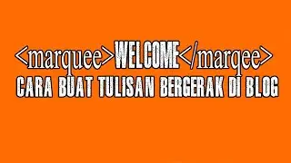 Cara Buat Teks Berjalan di Blogger Template Linkmagz