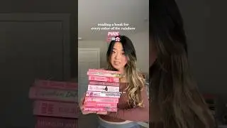READING A BOOK FOR EVERY COLOR - PINK EDITION 💘 #booktube #booklover #bookworm #bookrecs
