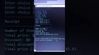 receipt print c++