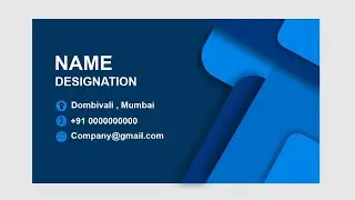 3D Business card design in CorelDRAW | Visiting card design | Coreldraw tutorial | Graphic design